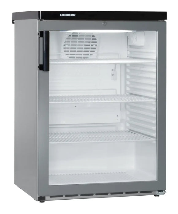 LIEBHERR Expositor Refrigerado Inox empotrable bajo encimera con enfriamiento por circulación de aire 171 Litros FKvesf 1803