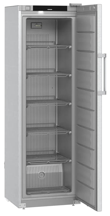 LIEBHERR Congelador vertical inoxidable con 5 estantes 350 litros FFFCsg 4001