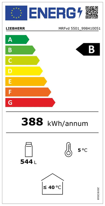 LIEBHERR Armario botellero refrigerado con enfriamiento por circulación de aire 600 Litros MRFvd 5501