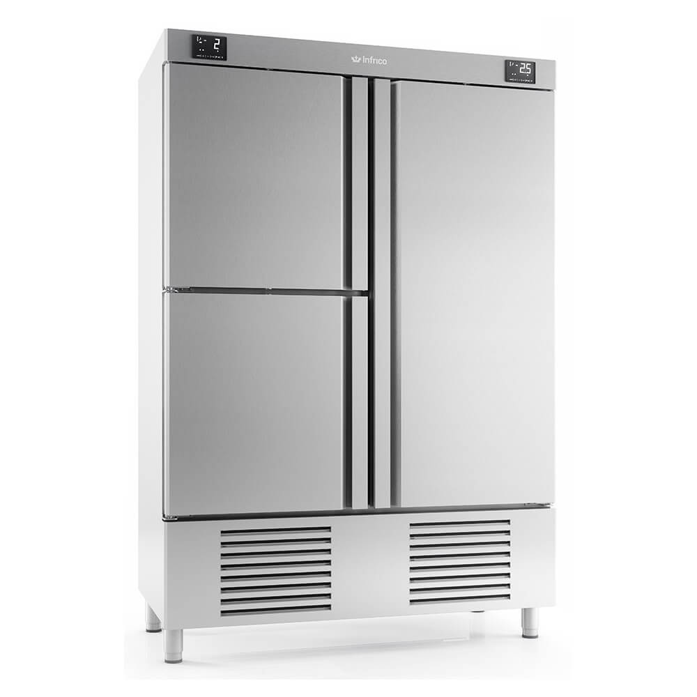 INFRICO Armario refrigerado con apartado pescado ANDP1003TF/G - FrigeriaHosteleria.com