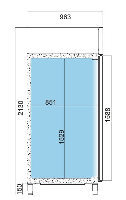 INFRICO Armario refrigerado pastelería 800 litros AGB901 - FrigeriaHosteleria.com