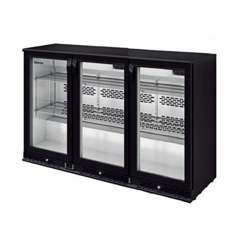 INFRICO Botellero expositor refrigerado negro alto 92 cm ERV - FrigeriaHosteleria.com