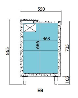 INFRICO Botellero refrigerado horizontal ILINE IEB - FrigeriaHosteleria.com
