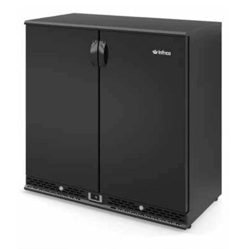INFRICO Botellero refrigerado negro 2 puertas alto 92 cm ERV25PP - FrigeriaHosteleria.com