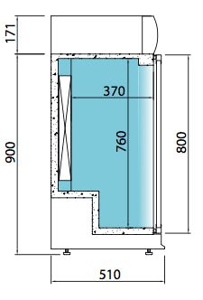 INFRICO Botellero refrigerado negro alto 92 cm ERV15PP - FrigeriaHosteleria.com