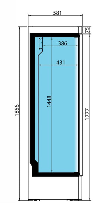 INFRICO Botellero vertical refrigerado blanco 355 litros ERC36B - FrigeriaHosteleria.com