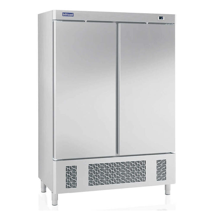 INFRICO Congelador vertical 2 puertas 1100 litros ILINE IAN1002N - FrigeriaHosteleria.com