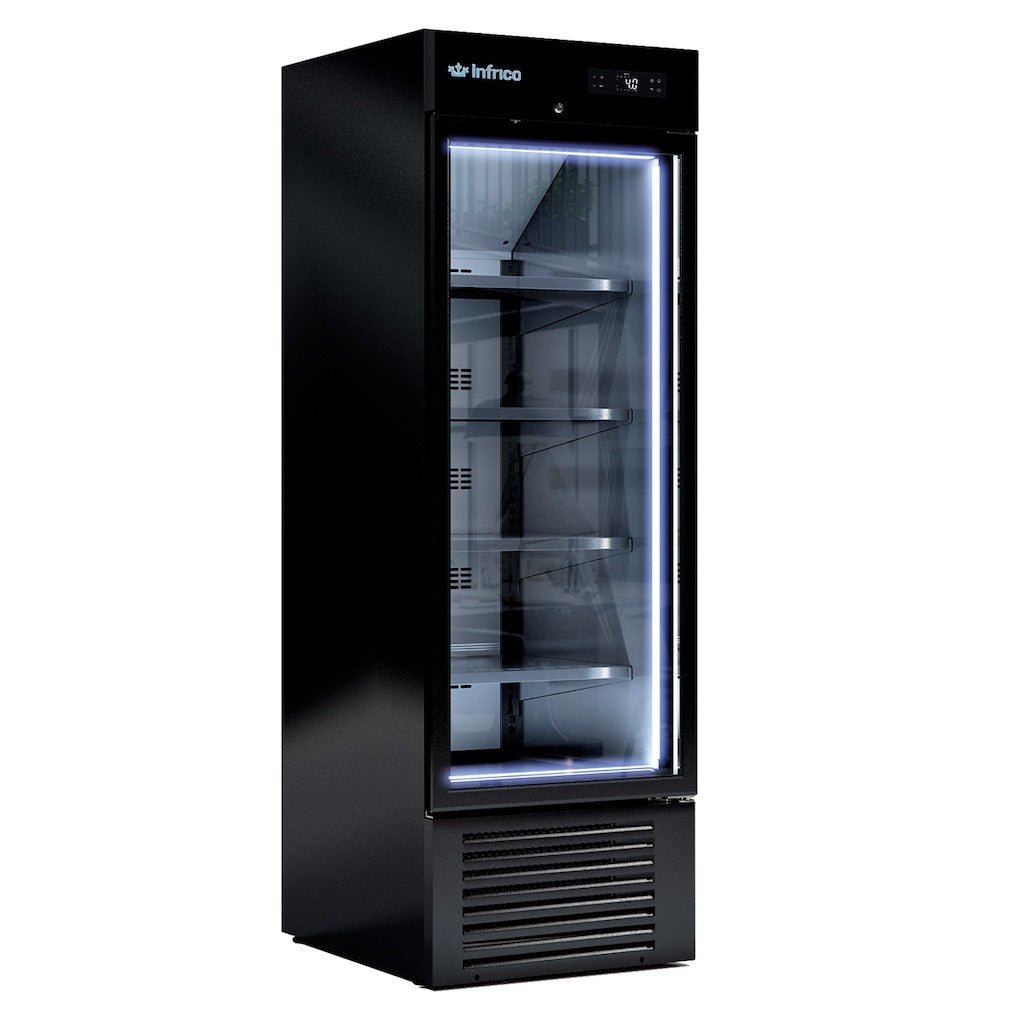 INFRICO Expositor botellero refrigerado negro 500 litros ERC50PH - FrigeriaHosteleria.com