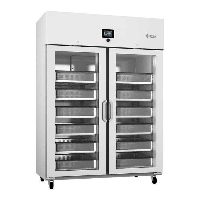 INFRICO Expositor frigorífico banco de sangre 1300 litros Health Care Plus BBMD130 - FrigeriaHosteleria.com