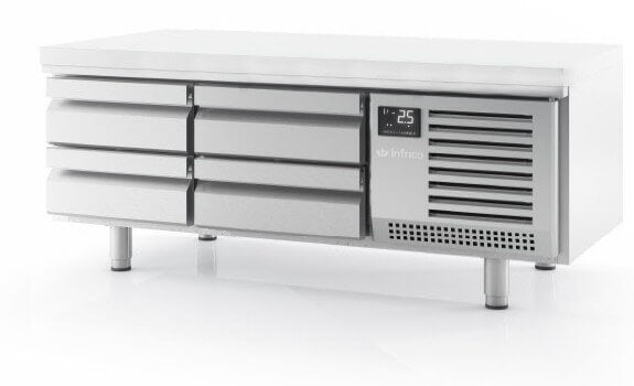 INFRICO Mesa fría baja con cajones Inverter A+ fondo 70 MSG - FrigeriaHosteleria.com
