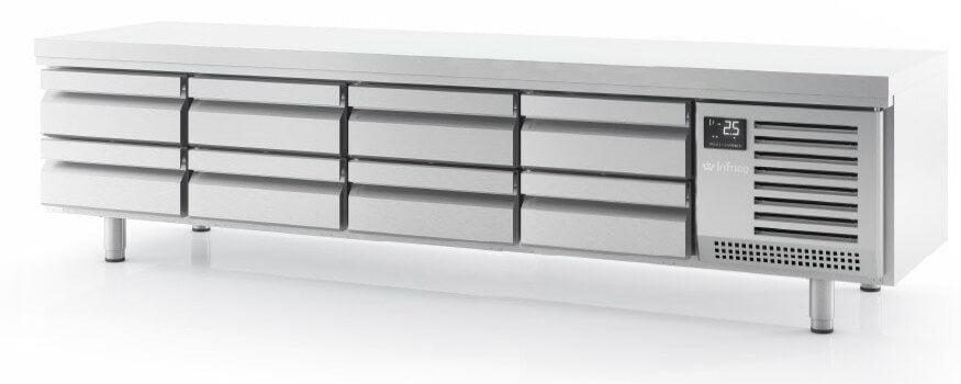 INFRICO Mesa fría baja con cajones Inverter A+ fondo 70 MSG - FrigeriaHosteleria.com