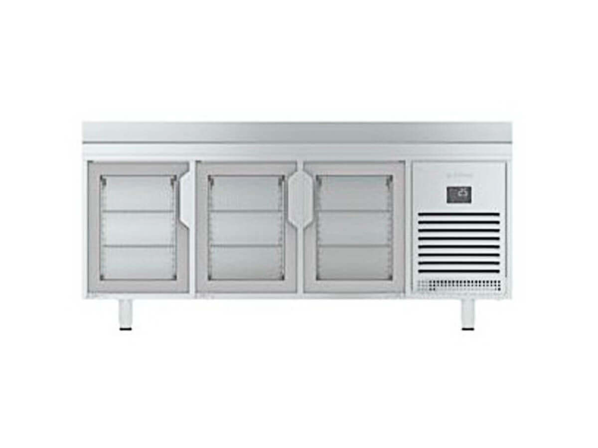 INFRICO Mesa fría puertas cristal Inverter A+ fondo 60 BMPP - CR - FrigeriaHosteleria.com