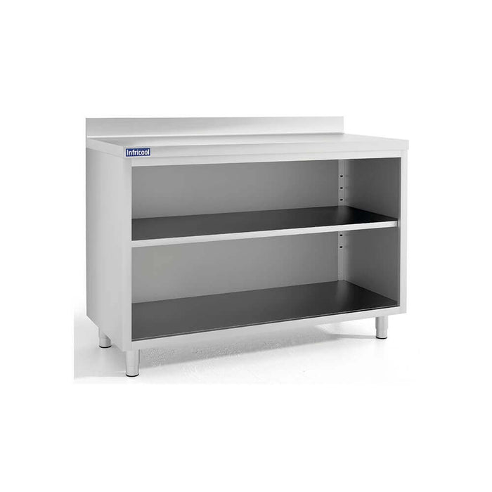 INFRICO Mueble estantería inoxidable ancho 200 cm ILINE IEST200