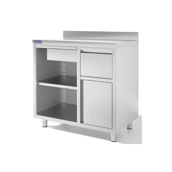 INFRICO Mueble para cafetera ancho 100 cm ILine IMC100 - FrigeriaHosteleria.com