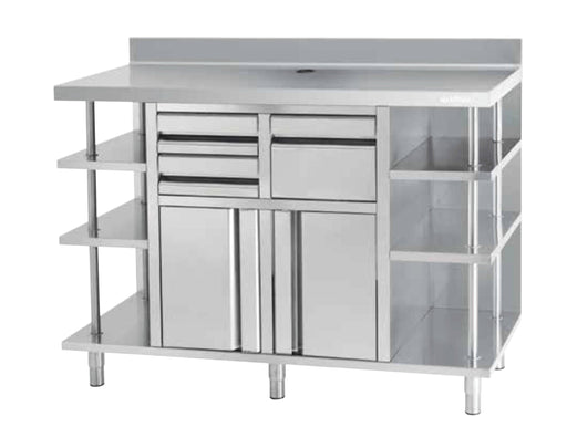 INFRICO Mueble para cafetera ancho 200 cm MCAF 2000 - FrigeriaHosteleria.com