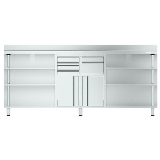 INFRICO Mueble para cafetera ancho 250 cm MCAF 2500 - FrigeriaHosteleria.com