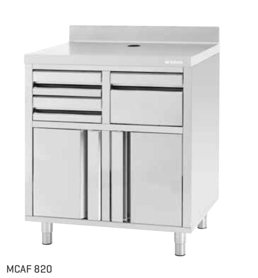 INFRICO Mueble para Cafetera ancho 82 cm MCAF 820 - FrigeriaHosteleria.com