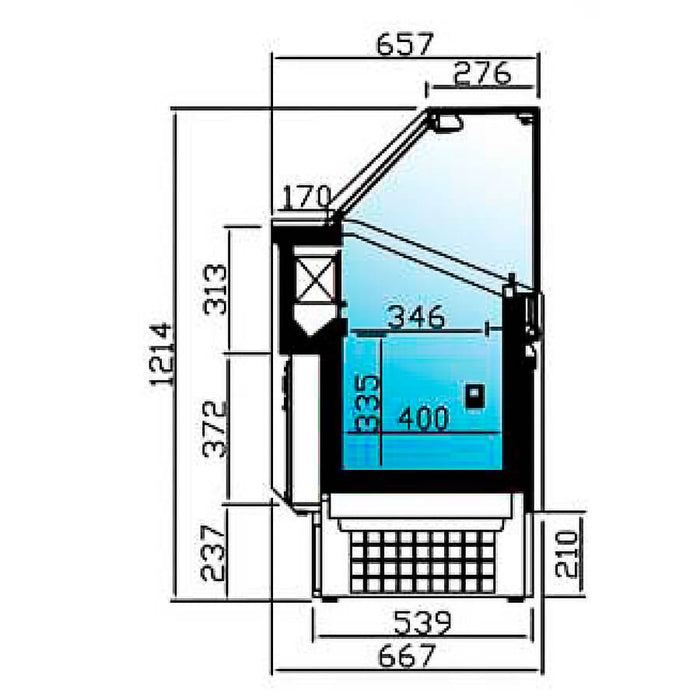 INFRICO Vitrina expositora helado Ibiza VBZ - U - FrigeriaHosteleria.com