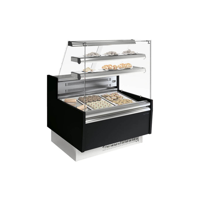 INFRICO Vitrina pasteles refrigerada con almacén cristal recto Glace VGL - P - FrigeriaHosteleria.com