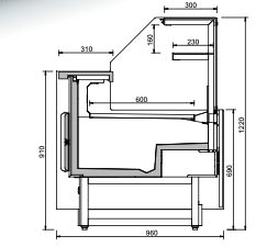 INFRICO Vitrina refrigerada pasteles VMG RU Magnus - FrigeriaHosteleria.com