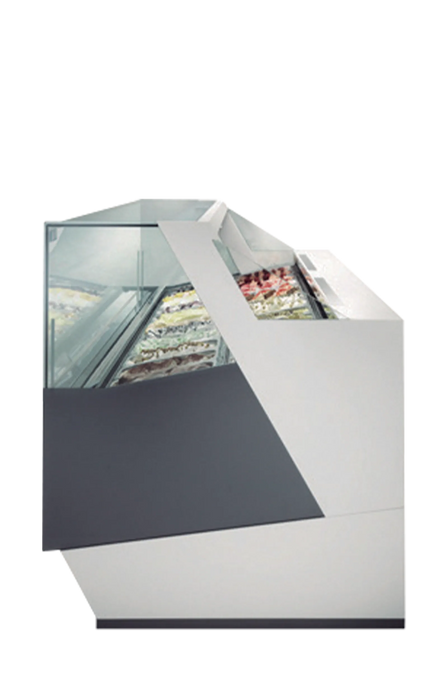 Vitrina de helados capacidad 12, 18 y 24 cubetas ISA DIVA