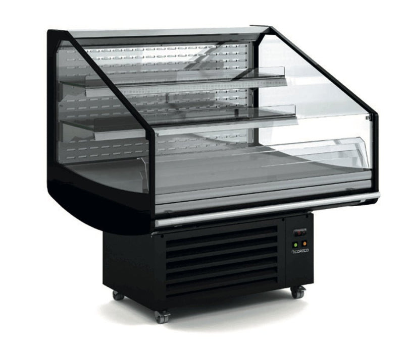 Isla expositora refrigerada 2 estantes CORECO CVIS - 9 - 125 - 2E - FrigeriaHosteleria.com