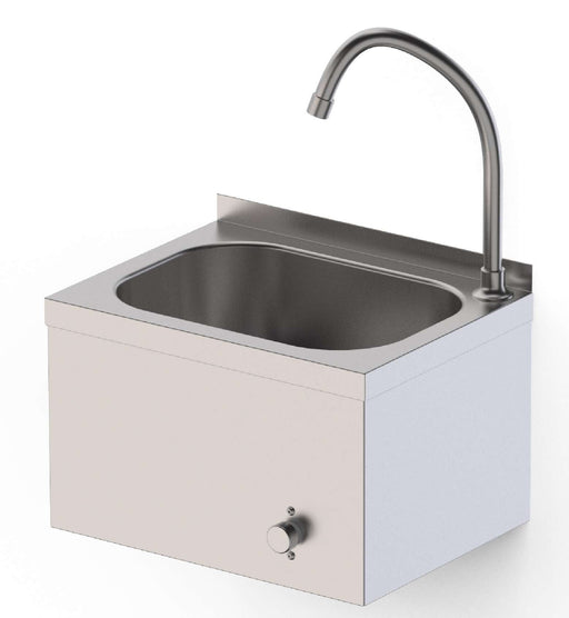 Lavamanos Mural Acero Inoxidable 2 Aguas 400x300x300h mm HWW14030001 - FrigeriaHosteleria.com