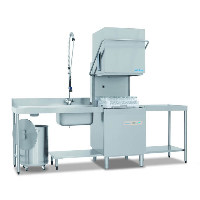 Lavaplatos de capota electrónico INFRICO LCP4550E - FrigeriaHosteleria.com