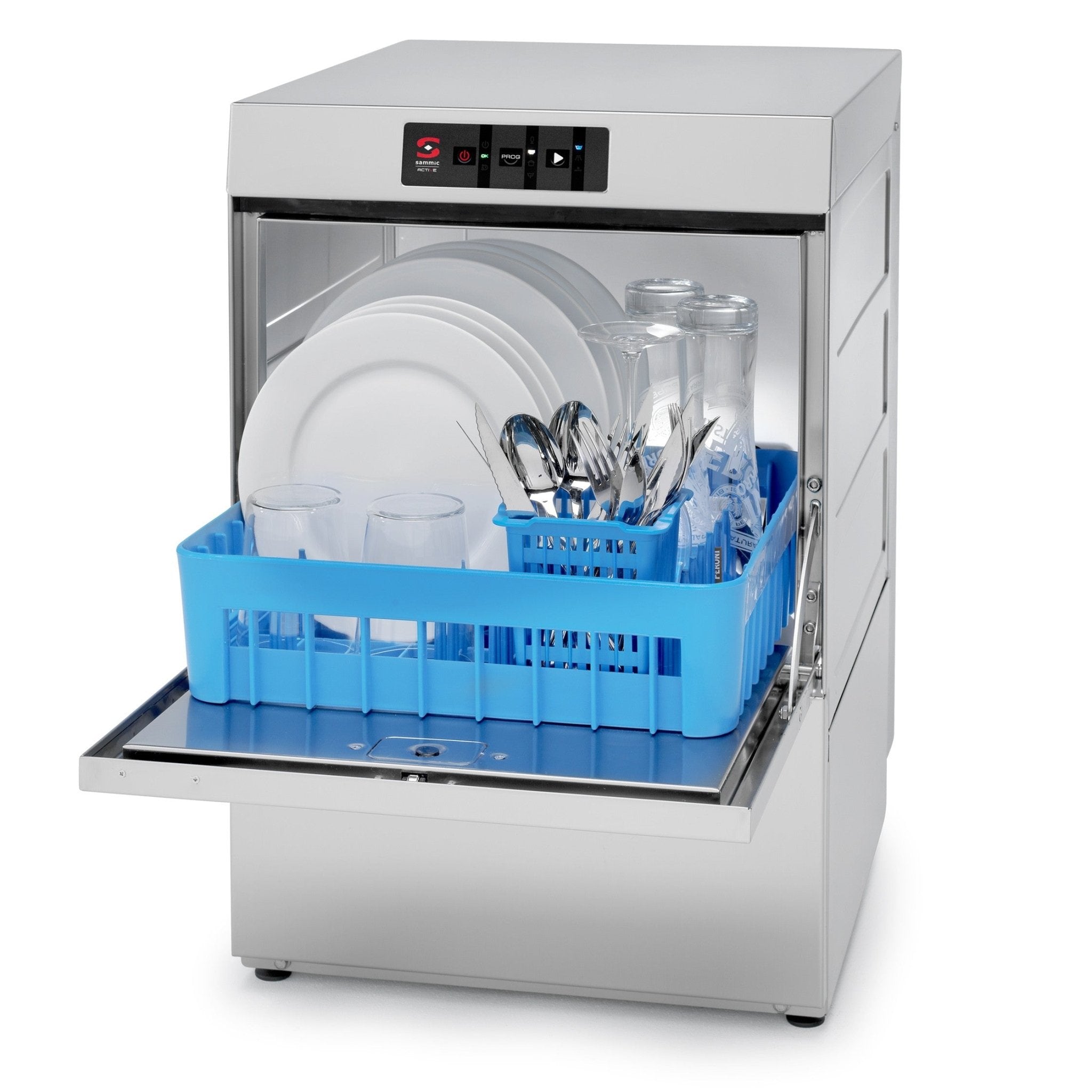 Lavavasos industrial electrónico cesta 40x40 SAMMIC Active AX - 40 - FrigeriaHosteleria.com