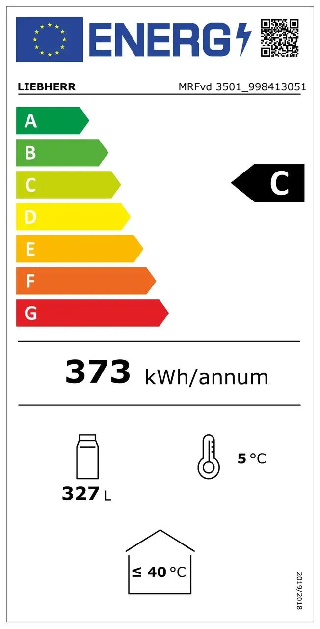 LIEBHERR Armario botellero refrigerado con enfriamiento por circulación de aire 330 Litros MRFvd 3501 - FrigeriaHosteleria.com