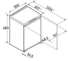 LIEBHERR Congelador sobremostrador 3 cajones 76 litros Fe 1003 - FrigeriaHosteleria.com