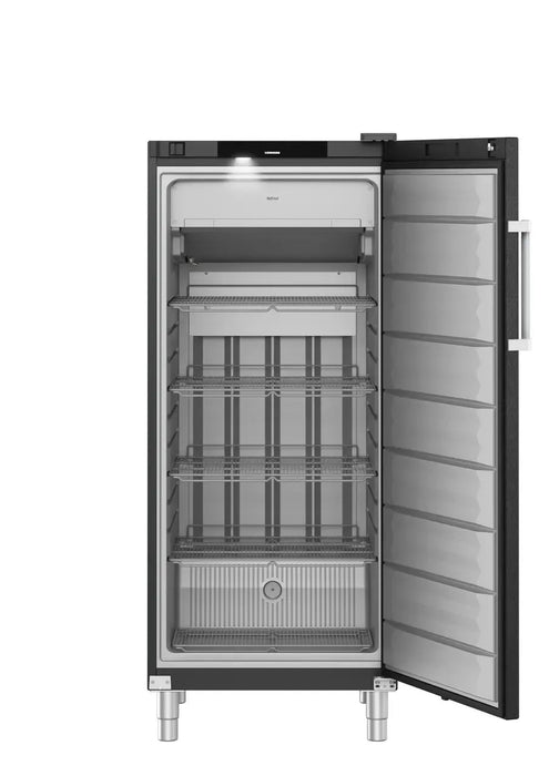 LIEBHERR Congelador vertical color negro NoFrost con 4 estantes 500 litros FFFBvg 5501 - FrigeriaHosteleria.com