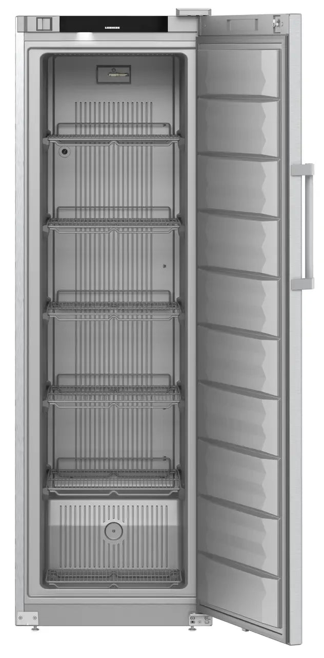 LIEBHERR Congelador vertical inoxidable con 5 estantes 350 litros FFFCsg 4001 - FrigeriaHosteleria.com