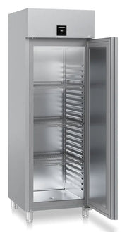 LIEBHERR Congelador vertical inoxidable NoFrost con 3 rejillas GN2/1 600 litros FFPSvg 6501 - FrigeriaHosteleria.com