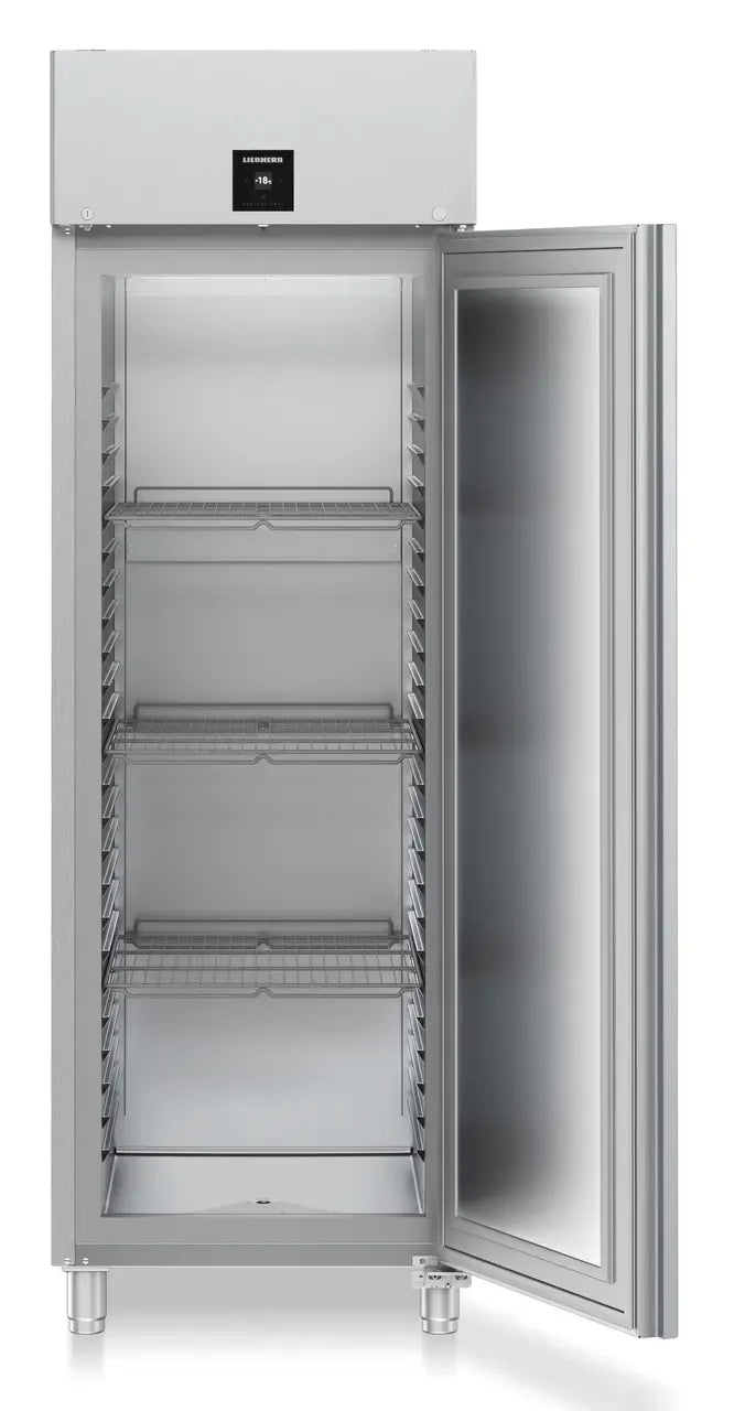 LIEBHERR Congelador vertical inoxidable NoFrost con 3 rejillas GN2/1 600 litros FFPSvg 6501 - FrigeriaHosteleria.com