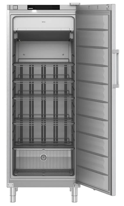 LIEBHERR Congelador vertical inoxidable NoFrost con 5 estantes 600 litros FFFCvg 6501 - FrigeriaHosteleria.com