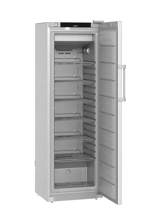LIEBHERR Congelador vertical inoxidable NoFrost con 7 estantes 300 litros FFFCvg 4001 - FrigeriaHosteleria.com