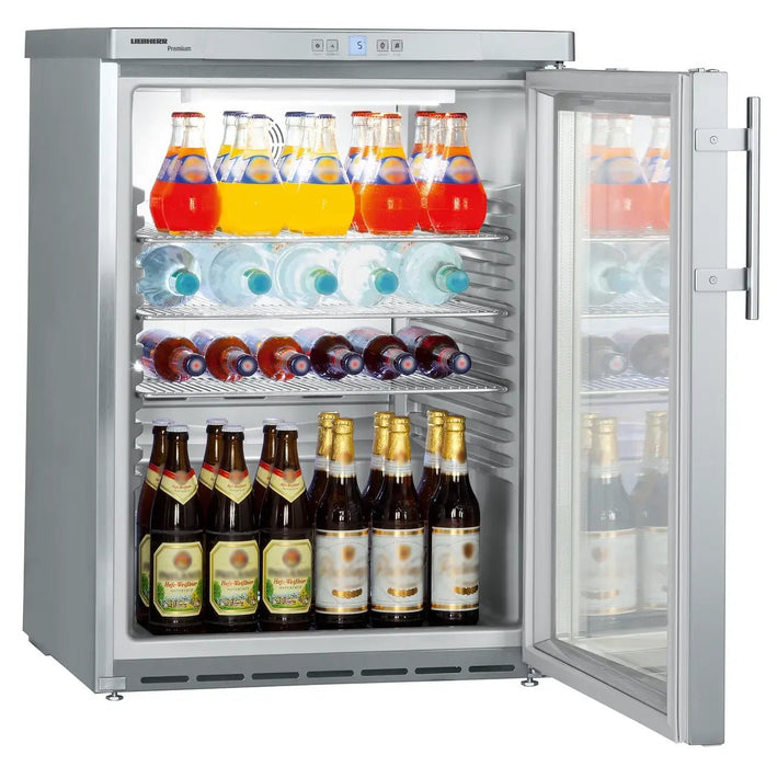 LIEBHERR Expositor refrigerado inox empotrable bajo encimera con enfriamiento por circulación de aire 141 Litros FKUv 1663 - FrigeriaHosteleria.com