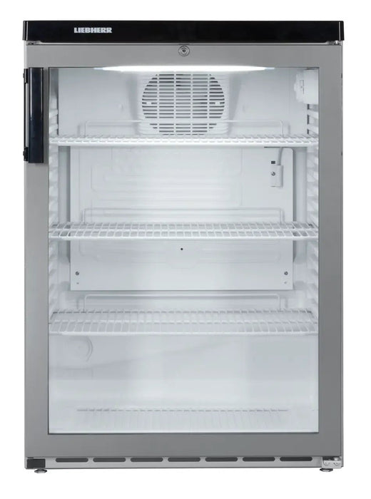 LIEBHERR Expositor Refrigerado Inox empotrable bajo encimera con enfriamiento por circulación de aire 171 Litros FKvesf 1803 - FrigeriaHosteleria.com