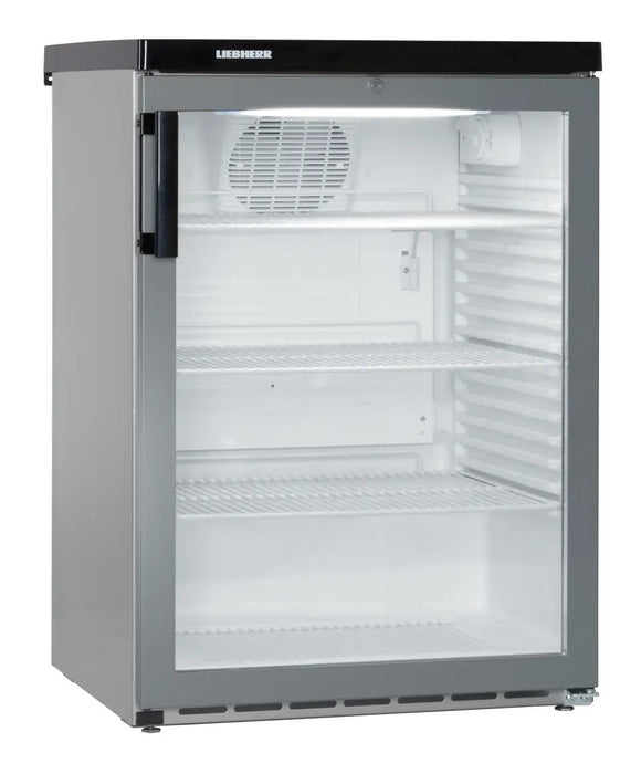 LIEBHERR Expositor Refrigerado Inox empotrable bajo encimera con enfriamiento por circulación de aire 171 Litros FKvesf 1803 - FrigeriaHosteleria.com