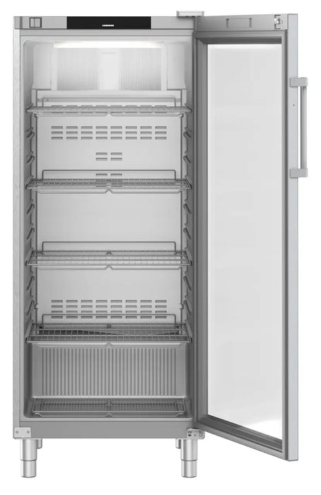 LIEBHERR Expositor refrigerado inoxidable con enfriamiento por circulación de aire 600 Litros FRFCvg 5511 - FrigeriaHosteleria.com