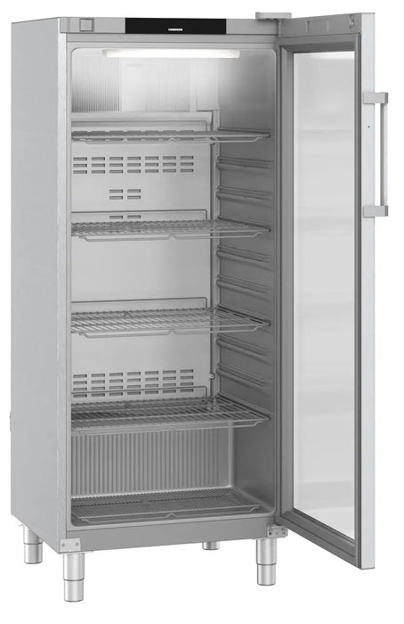 LIEBHERR Expositor refrigerado inoxidable con enfriamiento por circulación de aire 600 Litros FRFCvg 5511 - FrigeriaHosteleria.com