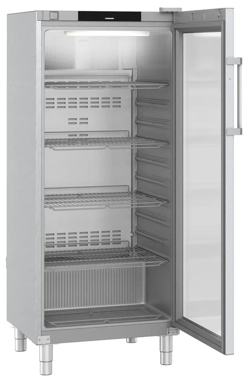 LIEBHERR Expositor refrigerado inoxidable con enfriamiento por circulación de aire 600 Litros FRFCvg 5511 - FrigeriaHosteleria.com