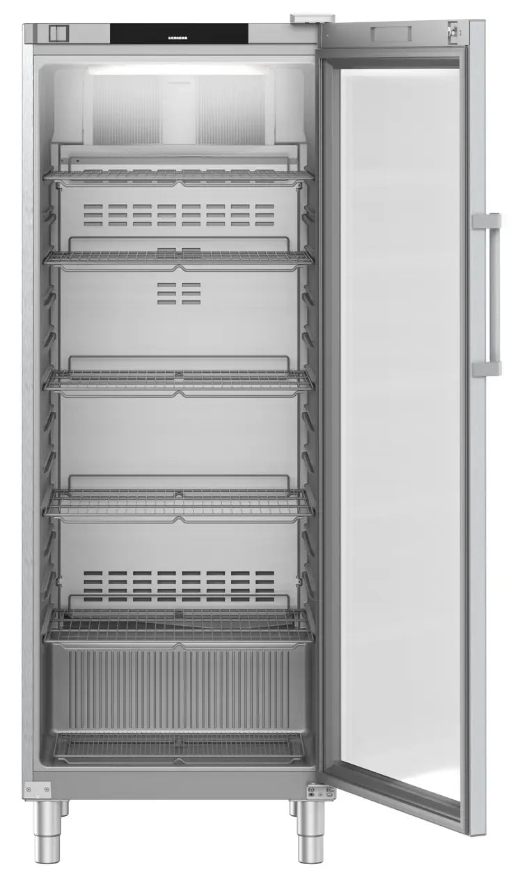 LIEBHERR Expositor refrigerado inoxidable con enfriamiento por circulación de aire 700 Litros FRFCvg 6511 - FrigeriaHosteleria.com