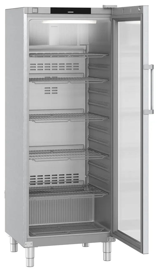 LIEBHERR Expositor refrigerado inoxidable con enfriamiento por circulación de aire 700 Litros FRFCvg 6511 - FrigeriaHosteleria.com
