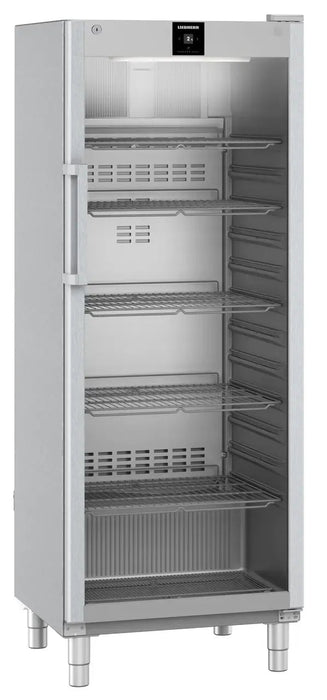 LIEBHERR Expositor refrigerado inoxidable con enfriamiento por circulación de aire 700 Litros FRFCvg 6511 - FrigeriaHosteleria.com