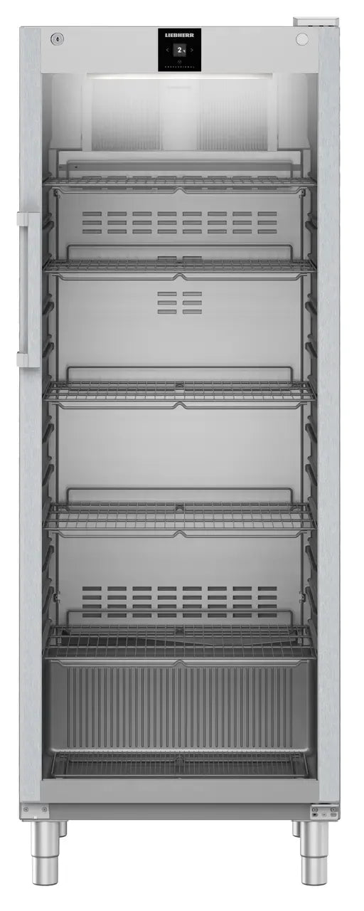 LIEBHERR Expositor refrigerado inoxidable con enfriamiento por circulación de aire 700 Litros FRFCvg 6511 - FrigeriaHosteleria.com