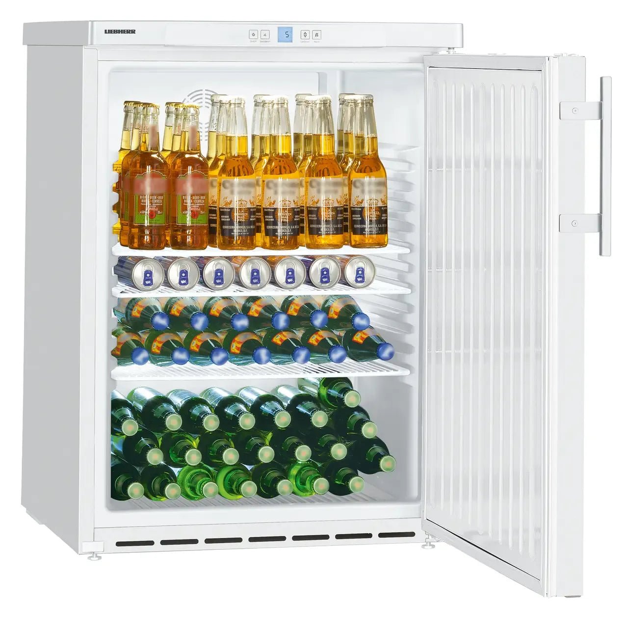 LIEBHERR Refrigerador empotrable bajo encimera con enfriamiento por circulación de aire 134 Litros FKUv 1610 - FrigeriaHosteleria.com