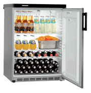 LIEBHERR Refrigerador Inox empotrable bajo encimera con enfriamiento por circulación de aire 171 Litros FKvesf 1805 - FrigeriaHosteleria.com