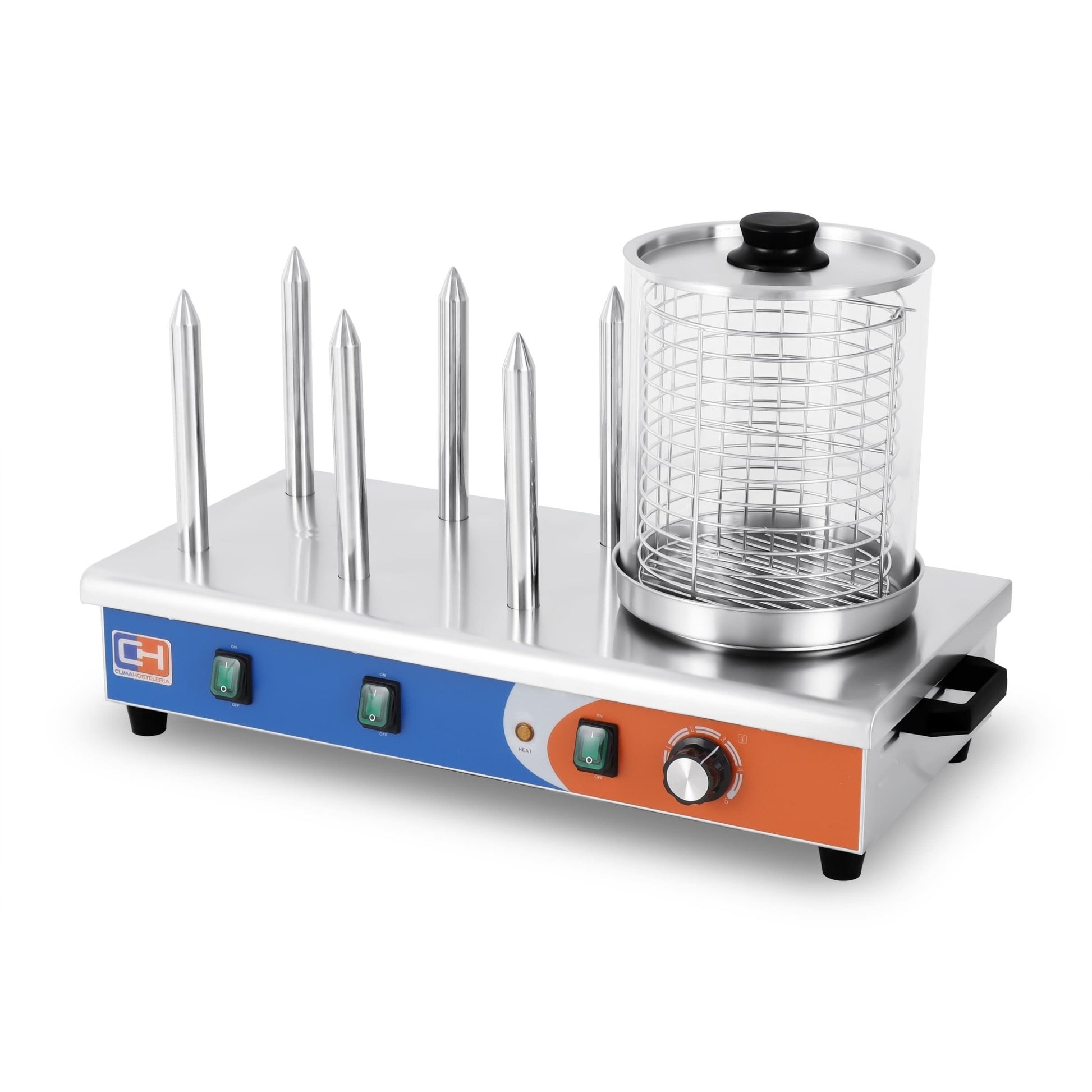 Máquina de perritos 6 pinchos HDW - 6 - FrigeriaHosteleria.com